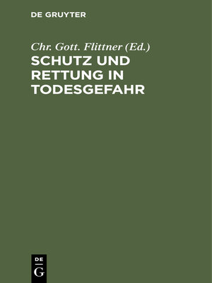 cover image of Schutz und Rettung in Todesgefahr